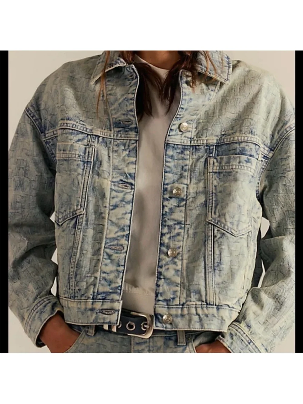 We The Free light acid jacket size XS retail $198 NWT